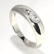 14K White Gold 0.35ct Diamond Band