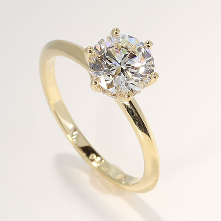 18K Yellow Gold Hidden Halo Multi Stone Ring : 1.56 cttw Diamonds
