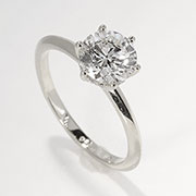 18K White Gold 1.56cttw Diamond Hidden Halo Ring