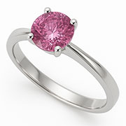 18K White Gold 1.00ct Sapphire Ring