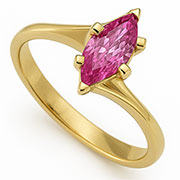 18K Yellow Gold 0.70ct Sapphire Ring