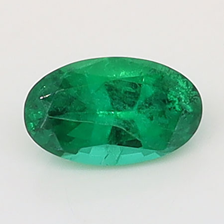 0.21 ct Oval Natural Emerald : Rich Green