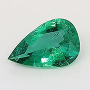0.27 ct Rich Green Pear Shape Natural Emerald
