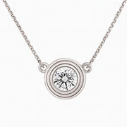 18K White Gold 0.40cttw Diamond Pendant