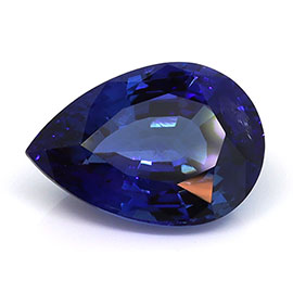 2.85 ct Deep Rich Blue Pear Shape Natural Blue Sapphire