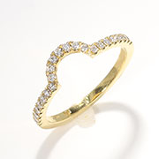 18K Yellow Gold 0.20cttw Diamond Band