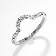 18K White Gold 0.20cttw Diamond Band