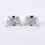 0.47 cttw E / VVS2 Pair of Trapezoid Natural Diamonds