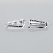 0.29 cttw E / VS1 Pair of Taper Baguette Natural Diamonds