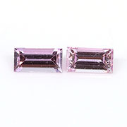 0.28 cttw Fine Pink Pair of Baguette Natural Pink Sapphires