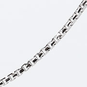 18K White Gold Box Chain