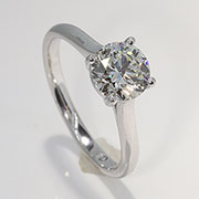 14K White Gold 1.00ct Diamond Ring