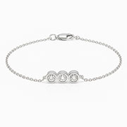 14K White Gold 0.27cttw Diamond Bracelet