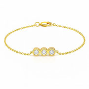 14K Yellow Gold 0.27cttw Diamond Bracelet