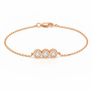 14K Rose Gold 0.27cttw Diamond Bracelet