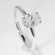 14K White Gold 1.00ct Lab Grown Diamond Ring