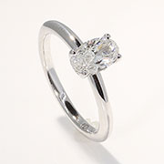 14K White Gold 0.76cttw Diamond Ring