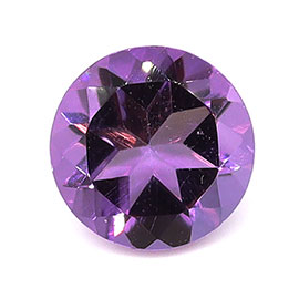 0.50 ct Round Natural Amethyst : Purple