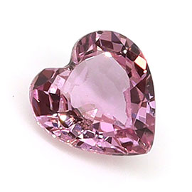 0.28 ct Heart Shape Natural Pink Sapphire : Fine Pink