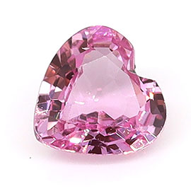 0.27 ct Heart Shape Natural Pink Sapphire : Fine Pink