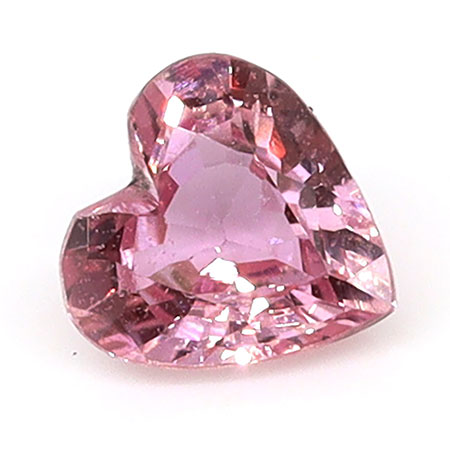 0.28 ct Heart Shape Natural Pink Sapphire : Fine Pink