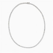 14K White Gold 13.00cttw Lab Grown Diamond Necklace