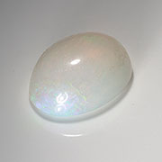 3.19 ct White Oval Natural Opal