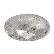 1.01 ct Salt & Pepper Oval Rose Cut Natural Diamond