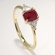 18K Yellow Gold 2.00cttw Ruby & Diamond Ring