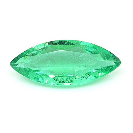 0.51 ct Marquise Natural Emerald : Fine Grass Green
