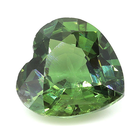 2.64 ct Heart Shape Natural Green Sapphire : Rich Green
