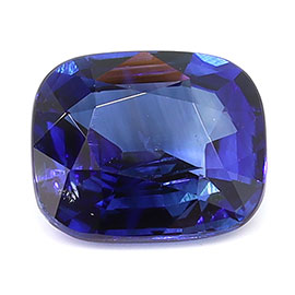 1.01 ct Cushion Cut Natural Blue Sapphire : Royal Blue