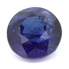 1.57 ct Round Natural Blue Sapphire : Rich Blue