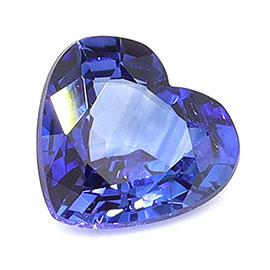 0.50 ct Heart Shape Natural Blue Sapphire : Fine Royal Blue