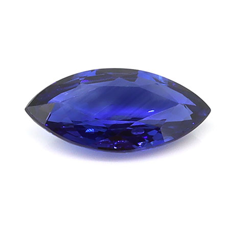 0.75 ct Marquise Natural Blue Sapphire : Fine Royal Blue