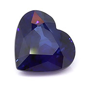 0.79 ct Rich Blue Heart Shape Natural Blue Sapphire