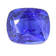 0.69 ct Fine Blue Cushion Cut Natural Blue Sapphire