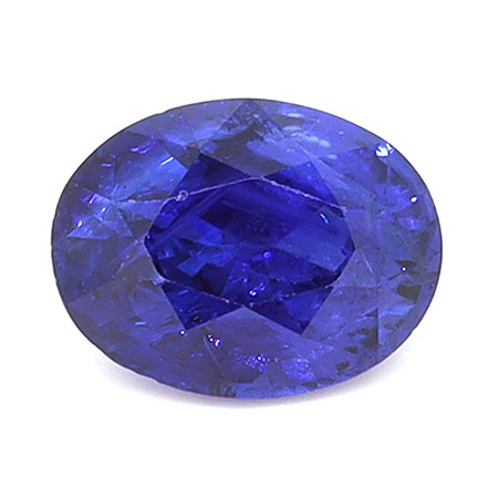 0.78 ct Oval Natural Blue Sapphire : Rich Royal Blue