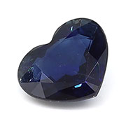 0.97 ct Rich Blue Heart Shape Natural Blue Sapphire