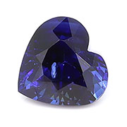 0.58 ct Rich Blue Heart Shape Natural Blue Sapphire
