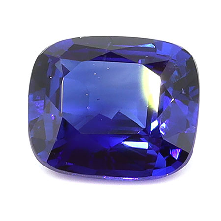 0.82 ct Cushion Cut Natural Blue Sapphire : Royal Blue