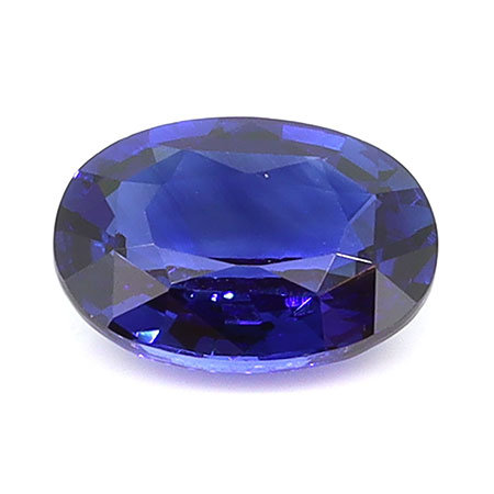 0.72 ct Oval Natural Blue Sapphire : Royal Blue