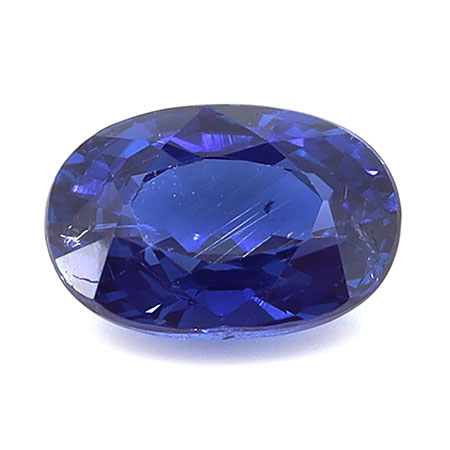 0.92 ct Oval Natural Blue Sapphire : Royal Blue