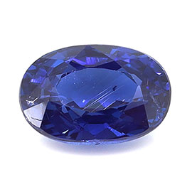 0.92 ct Oval Natural Blue Sapphire : Royal Blue