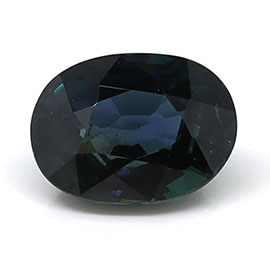1.61 ct Oval Natural Blue Sapphire : Greenish Blue
