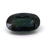 1.32 ct Teal Greenish Blue Oval Natural Blue Sapphire