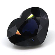 1.96 ct Darkish Blue Heart Shape Natural Blue Sapphire