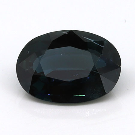 2.63 ct Oval Natural Blue Sapphire : Darkish Greenish Blue