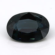 2.63 ct Darkish Greenish Blue Oval Natural Blue Sapphire