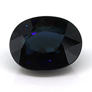 2.01 ct Darkish Greenish Blue Oval Natural Blue Sapphire